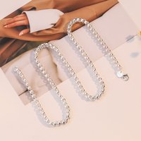 925 Sterling Silver classic 4MM round box chain Necklaces for men woman wedding Party Christmas Gifts Jewelry