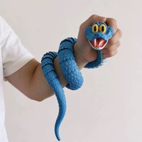 New 3d Printed Snake Gary Snake: Disney Zootopia 2 Articulated Simulation Toy Snake, Gary Model Stress Relief Toys Child Gift