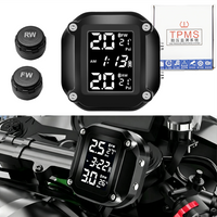 Motorcycle TPMS Tire Pressure Monitoring System Motor Tyre LCD Display With Internal or External TH/WI Sensors