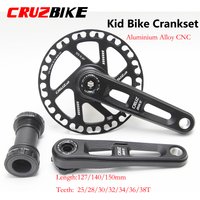 CRMERCEDES-Pédalier de vélo pliant ultraléger pour enfants, manivelle de module creux, pièces de vélo en alliage d'aluminium, accessoires de vélo, 127mm, 140mm, 150mm