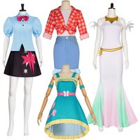 Little Pony Cosplay Costume Twilight Sparkle Applejacluttershy Princesse Celestia Roleplay Outfit Cute Girl Dress Suit
