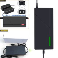 AliExpress JHOPASS HD 24S Smart 87.6V 5A LED Li-ion PoLiFePO4 Lithium Battery Charger for AC110V-220V Motorcycle E-bike Scooter US AU UK EU Plug