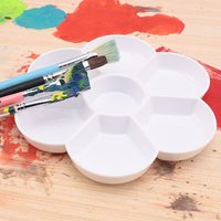 Ceramic Imitation Plum Blossom Palette Plastic Watercolor Painting Traditional Chinese Painting Compartments Pigment Palette