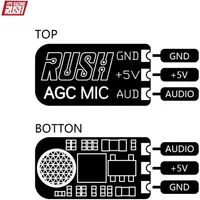 RUSH AGC 5V DC MIC Microphone for TANK Mini FPV Drone Transmitter VTX Quadcopter Multirotor Spare Replacement Accessory