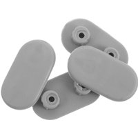 4pcs Toilet Seat Bumper Replacement Plastic Buffer Pads Noise Dampening Universal Spacers for Bidet Toilet Seats