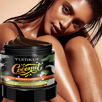 YUITIKUE Coconut Bronze Dark Tanning Cream, Hydrating Fast Absorb Body Lotion for Smooth Natural Deep Bronze Sun-Kissed Skin