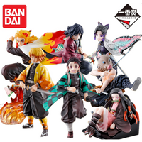 In Stock Bandai Original Ichiban Kuji Demon Slayer Action Figure Model Doll Brand New Boxed Anime Action Figures Toys