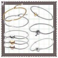 Round Pearl Pearl Bracelet Zircon Heart Type S925 Sterling Silver DIY Bracelet Charm Women's Jewelry Valentine's Day Gifts