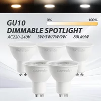 1-20pcs GU10 LED Bulb Dimmable 220V 3W 5W 9W,50W Halogen Replacement, 120 38 Degree Spotlight Warm White for Kitchen Range Hood