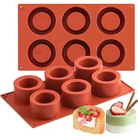 Round Cake Cake Mold Cake Decorating Moulds Silicone Mold Baking Tools for Cakes Mousse Soap Molds 3D Cake Tray Baking Pan