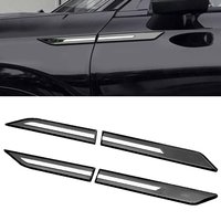 Universal Car SUV Body Front Door Side Fender Trim Emblem Sticker Cover Badge Strip Stripe Decal Decor Black Silver