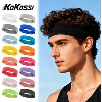 KoKossi Sports Breathable Sweatband Elastic Headband Non-Slip Hair Accessories Fitness Yoga Running For Women Men Hairband