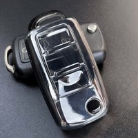 Juste de clé à distance de voiture en TPU, VW, Volkswagen Polo Golf, Passat, Tiguan, Beetle, Caddy T5 Up, Eos, Skoda Octavia, Seat, Valentine Altea, Nouveau