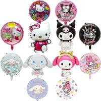 Kawaii Anime Hello kitty Balloon Kids Happy Birthday Party Decoration Globos Cute Cartoon Hello Kitty Kuromi Baby Shower