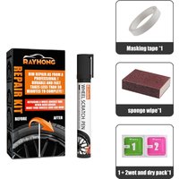 Universal Black Paint Fix Tool Car DIY Alloy Wheel Repair Adhesive Kit For Car Auto Rim Dent Scratch Care Accessories Quick