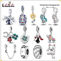 2025 New Fashion 925 Silver Charm Bead Pendant Fit Original Bracelets DIY Fine Jewelry Gift