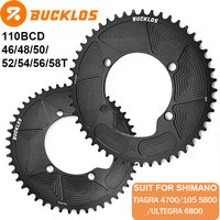 AliExpress BUCKLOS Road Bike Chainring for SHIMANO 105 Series Bicycle 110BCD Chainwheel for Tiagra 4700/105 5800/Ultegra 6800 Bike Crown