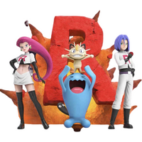 New Hot Novo Pokemon Rocket Team Anime Figures Jessie James Pvc Model Room Decoration Statue Kids Birthday Gift Toy Collectible