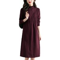Knitwear Female Clothing Versatile Pullovers Tops Ruffled Edge Elegant Women's Sweater Dress Fall Winter Knit Woman Clothes