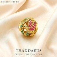 Hummingbird Beads Charm Brand New Hot Sale Pure 925 Sterling Silver DIY Charm For Women Jewelry
