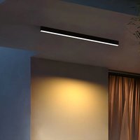 Lampa LED liniowa aluminiowa 60 cm, natynkowa, o wysokiej ciepłości barwowej (CRI), reflektor, oświetlenie wewnętrzne, prostokątne lampy LED.