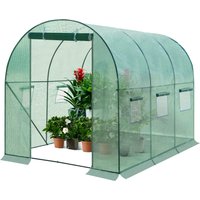WOLTU Garden Greenhouse Plant Shelter Protective Tent with 1 Door and 6 Windows Winterproof Steel Tube for Outdoor
