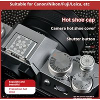 Camera hot Shoe Cover Suitable for Fujifilm Nikon Canon xt30 xt50 x100vi Z30 ZF R8 r50 Dustproof hot Shoe Port