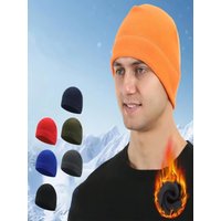 AliExpress 1-10pcs Winter Fleece Caps For Men Tactical Caps Hunting Hiking Hat Fleece Women Beanies Ski Fishing Cycling Caps Warm Beanie
