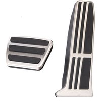 Car Pedals for Toyota Camry Avalon RAV4 for Suzuki Across XA50 AT for Lexus ES GS 2019-2023 Stainless Steel AT Pedal Cover 2pcs