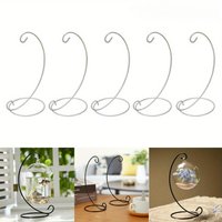 5pcs, Household Decoration Micro Landscape Hanging Bottle Iron Hanger, Home Garden Metal Bauble Ornament Pack Retro Air Plant