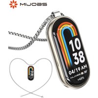 Mi Band 10 9 8 7 6 5 Necklace Smart Bracelet Strap for Mi Band 9 Metal Wristband Mi Band 8 Hanging Neck Decoration
