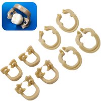 Dental Dam Rubber Clamp Separator Ring Deciduous Teeth Clamp Resin Material Dentist Tools for Dental Lab Can Autoclavable 134°C
