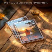10/12/20/40/50/60 Pcs Mini Blank Photo Frames Insert Fridge Magnets Magnetic Refrigerator Picture Frames