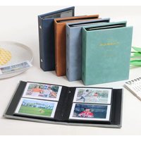 64 Pockets Instant Camera Photo Album Suede Surface Cinema Tickets Memorial Booklet for Polarized/Fujifilm Instax Mini 12/11/EVO