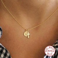Aide 925 Sterling Silver Cross Pendant Clavicle Chain Necklace For Women 2020 Jewelry Choker Necklace Collares Bijoux Collar