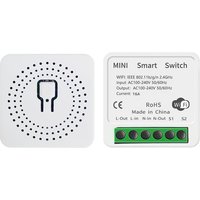 Mini 16A Tuya WiFi Smart Switch 2 Gang Control Smart Home Automation Breaker Compatible with Alexa Google Home Smart Life