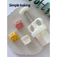 Adorable Heart And Gift Shaped Pastry Mold for Mooncakes Ideal Sweet Dessert Making Tool for Gifting Green Bean Cake, Maamoul