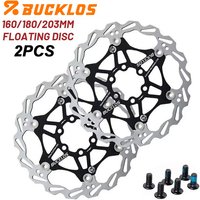 AliExpress BUCKLOS MTB Disc Brakes Rotors 160mm 180mm 203mm Bike Floating Rotor Ultralight Bicycle Rotor with 6 Bolts Hydraulic Brakes