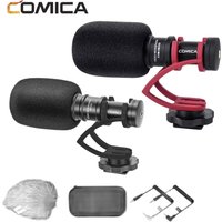 Comica CVM-VM10II Professional Shotgun Microphone with Shock Mount For iPhone,DSLR Camera,Android Smartphones Camera Microphone