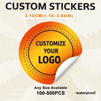 Custom Stickers Round Personalized Stickers Waterproof Custom Logo Labels for Wedding Birthday,Gift Box Envelope Packaging