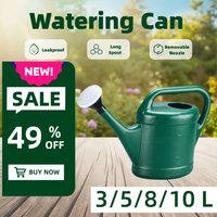 Watering Can Watering Bottle Garden Leakproof Sprinkling Kettle 3/5/8/10L Watering Pot Gardening Jar with Removable Long Spout