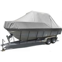 24Ft Heavy Duty 600D Water-Proof Boat Cover with Zipper Yacht Cover Fabric for Boats and Yachts