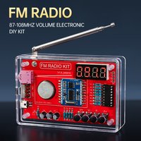 RDA5807 DIY FM Radio Electronic Kit Adjustable Frequency 87-108MHz Digital Display DIY Soldering Project Practice Solder
