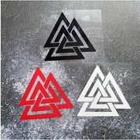 AliExpress NONE 1PC Interlocking Triangle Vinyl Sticker - Black/Red/White Waterproof Self-Adhesive for Car, Laptop, Phone & DIY Decor