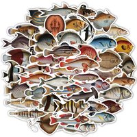10/25/50pcs Sea Fish Ocean World Stickers Cartoon for DIY Scrapbook Stationery Water Bottle Phone Laptop Guitar Decal Toy