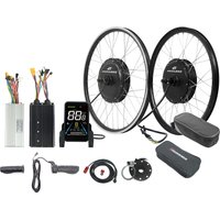 AliExpress ESOULBIKE Rear Wheel Hub Motor Inch 27.5/28/29/700C 1.75-3.0 tire 72V 3000W 52V 2000W Electric bicycle Conversion Kit For MTB