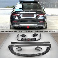 Forged Carbon Fiber For Mercedes Benz E W213 E260 300 E43 E63S 2021-2023 Front Lip Rear Diffuser Side Skirts Body Kit Spoiler