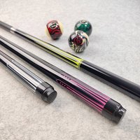 1Pc Billiard Pool Cue,High Gross Painting Black Cue Stick,13mm Tip,58inch