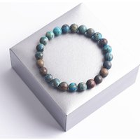 Natural Imperial Jasper Stone Bracelet for Women Turquoises Gem Stone Round Beads Women Jewelry Yoga Meditation Luck and Wealth
