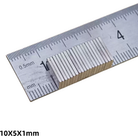 10X5X1mm N35 Neodymium Magnet Thin Rectangular NdFeB Strong Permanent Mini Block 10mmX5mmX1mm 10*5*1mm